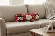 Load image into Gallery viewer, Peking Handicraft Pillow 3 Snowman Pillow