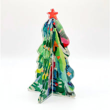 Load image into Gallery viewer, Lauren Dunn Dark Green 3D Adorned Christmas Trees