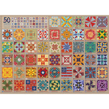 Load image into Gallery viewer, Cobble Hill Puzzles Puzzles/Games/Books 50 States Quilt Blocks 1000 Piece Jigsaw Puzzle