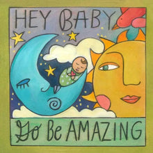 Load image into Gallery viewer, Sincerely Sticks Home Decor - Home Accent 6" x 6" Welcome to the World Plaque