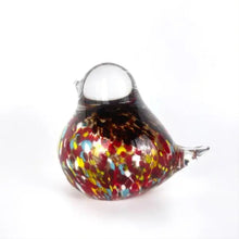 Load image into Gallery viewer, Apricot Mint Decor Red Art Glass Bird Figures