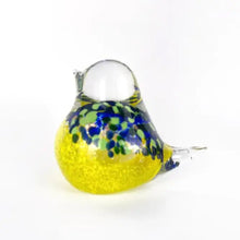 Load image into Gallery viewer, Apricot Mint Decor Yellow Art Glass Bird Figures