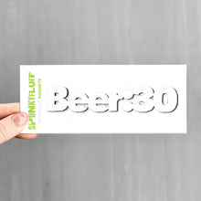 Load image into Gallery viewer, Spunky Fluff Proudly handmade in South Dakota, USA Beer:30 Tiny Word Magnet