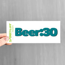 Load image into Gallery viewer, Spunky Fluff Proudly handmade in South Dakota, USA Beer:30 Tiny Word Magnet