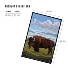 Load image into Gallery viewer, Lantern Press Proudly Handmade in Washington, USA Bison in Field 1000 Piece Puzzle