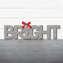 Load image into Gallery viewer, Spunky Fluff Proudly handmade in South Dakota, USA Bright Christmas Wall Art, Festive Christmas Wood Wall Decor, Christmas Typography