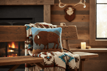 Load image into Gallery viewer, Peking Handicraft Home Accents Buffalo Landscape Hook Pillow
