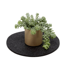 Load image into Gallery viewer, Graf Lantz Kitchen & Bar 10" diameter Charcoal Round Merino Wool Felt Trivets