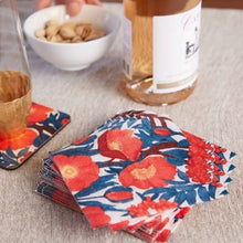 Load image into Gallery viewer, Rock Flower Paper Home Decor - Linens Cocktail Napkin Icelandic Poppies