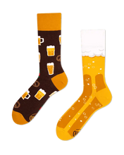 Load image into Gallery viewer, Many Mornings Socks Craft Beer Novelty Socks