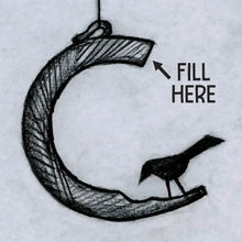 Load image into Gallery viewer, Spooner Creek Curved Clay Bird Feeder, Handmade Round Bird Feeder