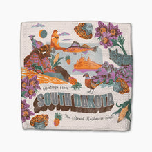 Load image into Gallery viewer, Geometry Other - Local Pride Dish Cloth Greetings from SD