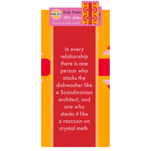 Load image into Gallery viewer, Drinks on Me Coasters Towels Dish Towel Dishwasher, Funny Relationship Dishwasher Quote Dish Towel