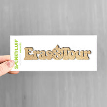 Load image into Gallery viewer, Spunky Fluff Magnet Gold Glitter Eras Tour Tiny Word Magnet, Taylor Swift Eras Tour Magnet