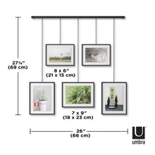 Load image into Gallery viewer, umbra Home Decor - Indoor - Furniture Lighting Mirrors Wall Art Exhibit Wall Picture Frame, Set of 5