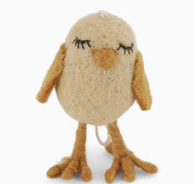 Load image into Gallery viewer, Gry & Sif Yellow Felted Chicken Easter Ornamenat