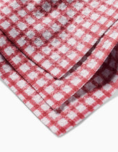 Load image into Gallery viewer, Geometry Fireside Plaid Red Dishcloth Set
