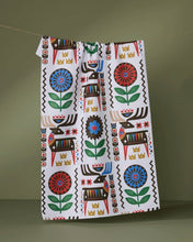 Load image into Gallery viewer, Geometry Folk Deer Tea Towel