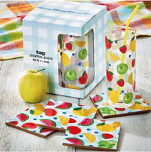 Load image into Gallery viewer, Tag True Living Fresh Picks Drink Glasses