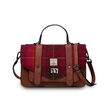 Load image into Gallery viewer, Islander UK Fuchsia Tartan Large Satchel