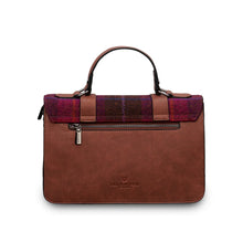 Load image into Gallery viewer, Islander UK Fuchsia Tartan Large Satchel