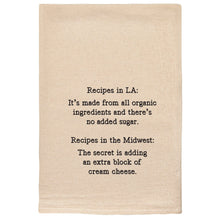 Load image into Gallery viewer, Ellembee Gift Recipes In L.A Funny Kitchen Tea Towels by Ellembee Gift
