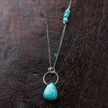 Load image into Gallery viewer, Original Hardware Jewelry - Necklaces Gemstone Drop Necklace Turquoise