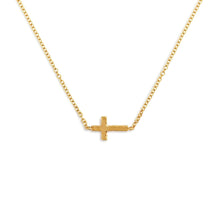 Load image into Gallery viewer, Demdaco Jewelry - Necklaces Gold Cross Charm Necklace