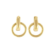 Load image into Gallery viewer, Demdaco Jewelry - Earrings Gold Interlocking Huggie Earring