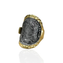 Load image into Gallery viewer, TAT2 Designs Jewelry - Rings Gold Maria Theresa Curved Coin Ring