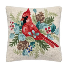 Load image into Gallery viewer, Peking Handicraft Pillow Holiday Cardinal Pillow