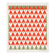 Load image into Gallery viewer, Cose Nuove Kitchen and Bar Santa Family Holiday Swedish Dishcloths, Christmas Swedish Dishcloths