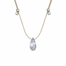 Load image into Gallery viewer, &amp;Livy Jewelry - Necklaces Blue Shade / Silver Hyevibe Crystal Slider Necklace
