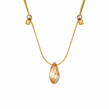 Load image into Gallery viewer, &amp;Livy Jewelry - Necklaces Gold Shade / Gold Hyevibe Crystal Slider Necklace
