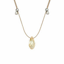 Load image into Gallery viewer, &amp;Livy Jewelry - Necklaces Green Opal / Silver Hyevibe Crystal Slider Necklace
