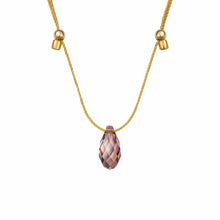 Load image into Gallery viewer, &amp;Livy Jewelry - Necklaces Iris / Gold Hyevibe Crystal Slider Necklace
