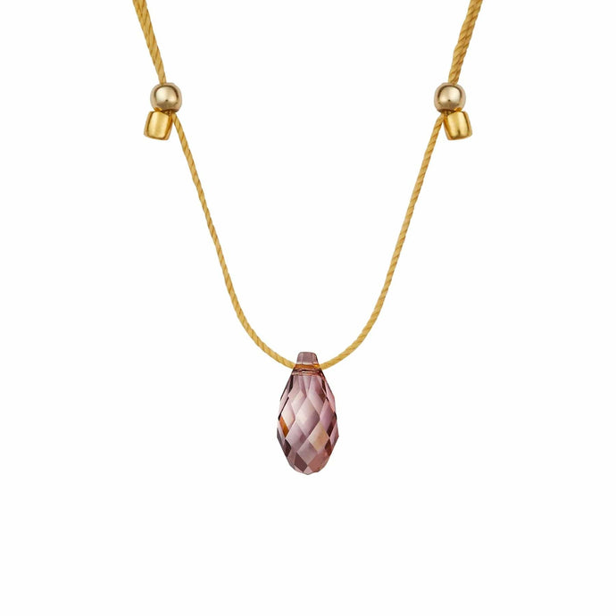 &Livy Jewelry - Necklaces Iris / Gold Hyevibe Crystal Slider Necklace