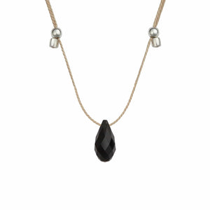 &Livy Jewelry - Necklaces Jet / Silver Hyevibe Crystal Slider Necklace