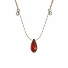 Load image into Gallery viewer, &amp;Livy Jewelry - Necklaces Smoked Amber / Silver Hyevibe Crystal Slider Necklace
