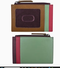 Load image into Gallery viewer, ili New York ili New York Leather Credit Card & ID Holder – RFID Blocking Zip Card Case