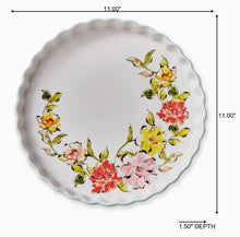 Load image into Gallery viewer, Tag True Living Bakeware In Bloom Ceramic Quiche & Tart Pan