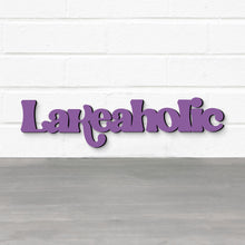 Load image into Gallery viewer, Spunky Fluff Proudly handmade in South Dakota, USA Lakeaholic, Wood Lake House Sign