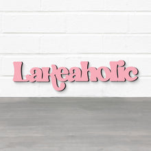 Load image into Gallery viewer, Spunky Fluff Proudly handmade in South Dakota, USA Lakeaholic, Wood Lake House Sign
