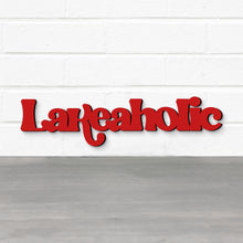 Load image into Gallery viewer, Spunky Fluff Proudly handmade in South Dakota, USA Lakeaholic, Wood Lake House Sign