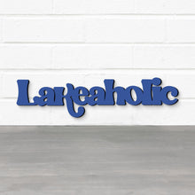 Load image into Gallery viewer, Spunky Fluff Proudly handmade in South Dakota, USA Lakeaholic, Wood Lake House Sign