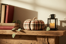 Load image into Gallery viewer, Collins Painting & Design Home Decor - Seasonal Large Sienna Plaid Pumpkin