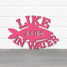 Load image into Gallery viewer, Spunky Fluff Proudly handmade in South Dakota, USA Like A Fish In Water, Wood Lake House Decor