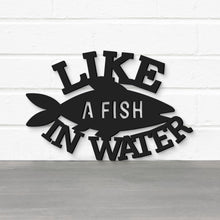 Load image into Gallery viewer, Spunky Fluff Proudly handmade in South Dakota, USA Like A Fish In Water, Wood Lake House Decor