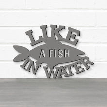 Load image into Gallery viewer, Spunky Fluff Proudly handmade in South Dakota, USA Like A Fish In Water, Wood Lake House Decor