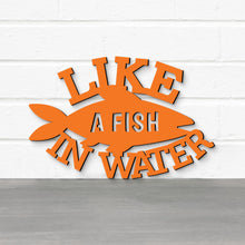 Load image into Gallery viewer, Spunky Fluff Proudly handmade in South Dakota, USA Like A Fish In Water, Wood Lake House Decor